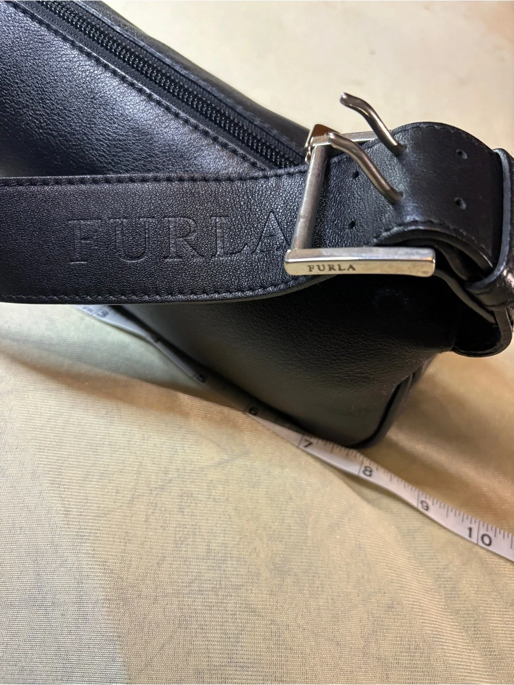 Furla Black Leather Shoulder Bag - Picture 8 of 17